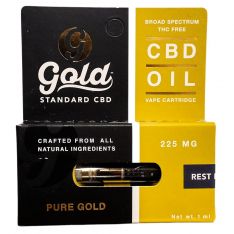 Gold Standard - CBD Vape Cartridge - 225mg Strength - Rest